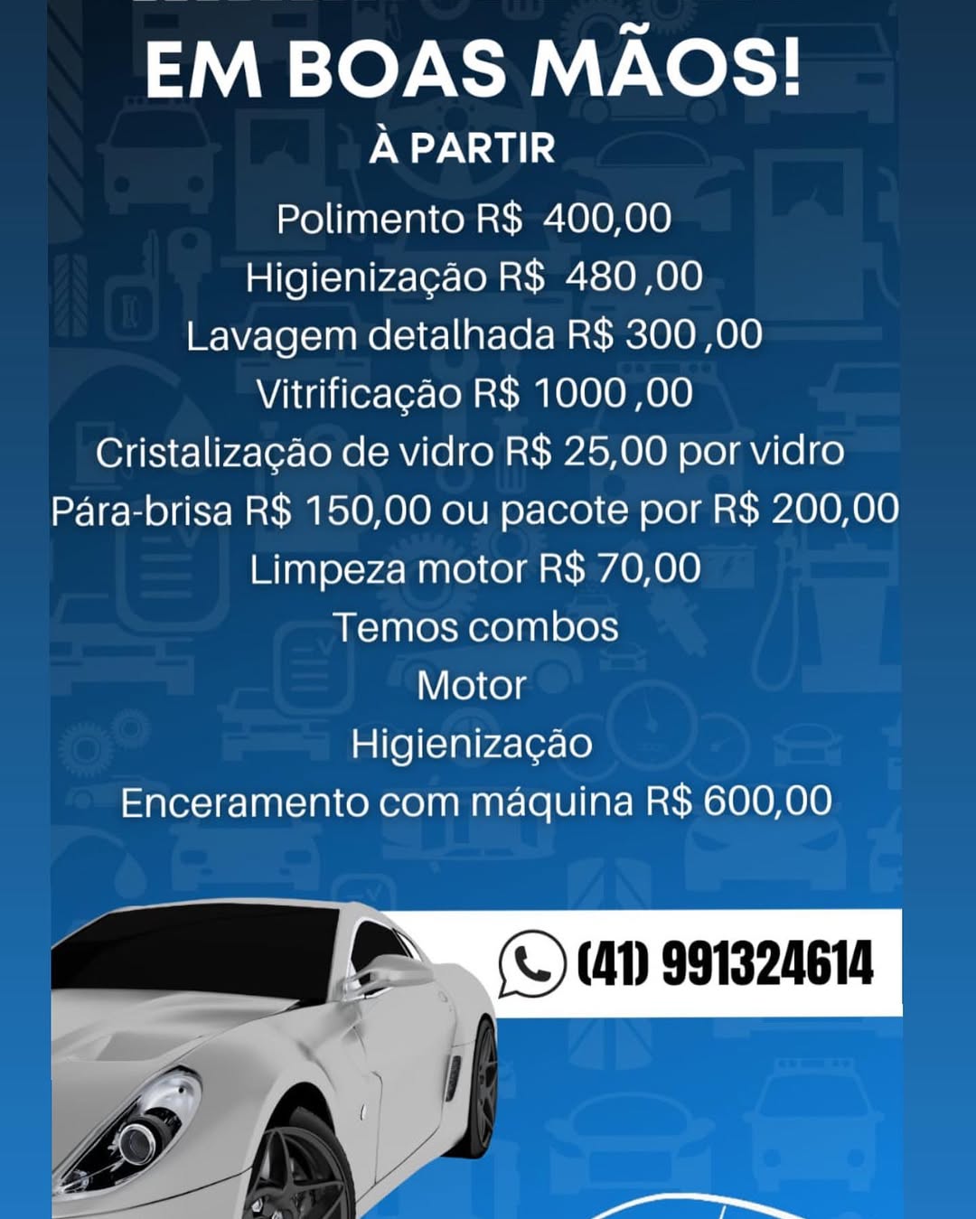 Acabamento premium Prime Custom Car